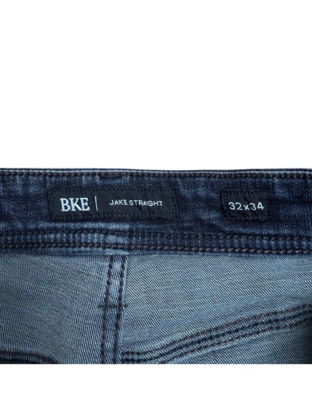 BKE BUCKLE JEANS JAKE STRAIGHT MENS 32X34 GBS16330 STRETCH REGULAR FIT BLUE - Picture 5 of 11